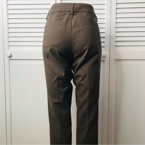 ANN TAYLOR LOFT Light Brown Marisa Cropped Pants Size 6 - Picture 8 of 9